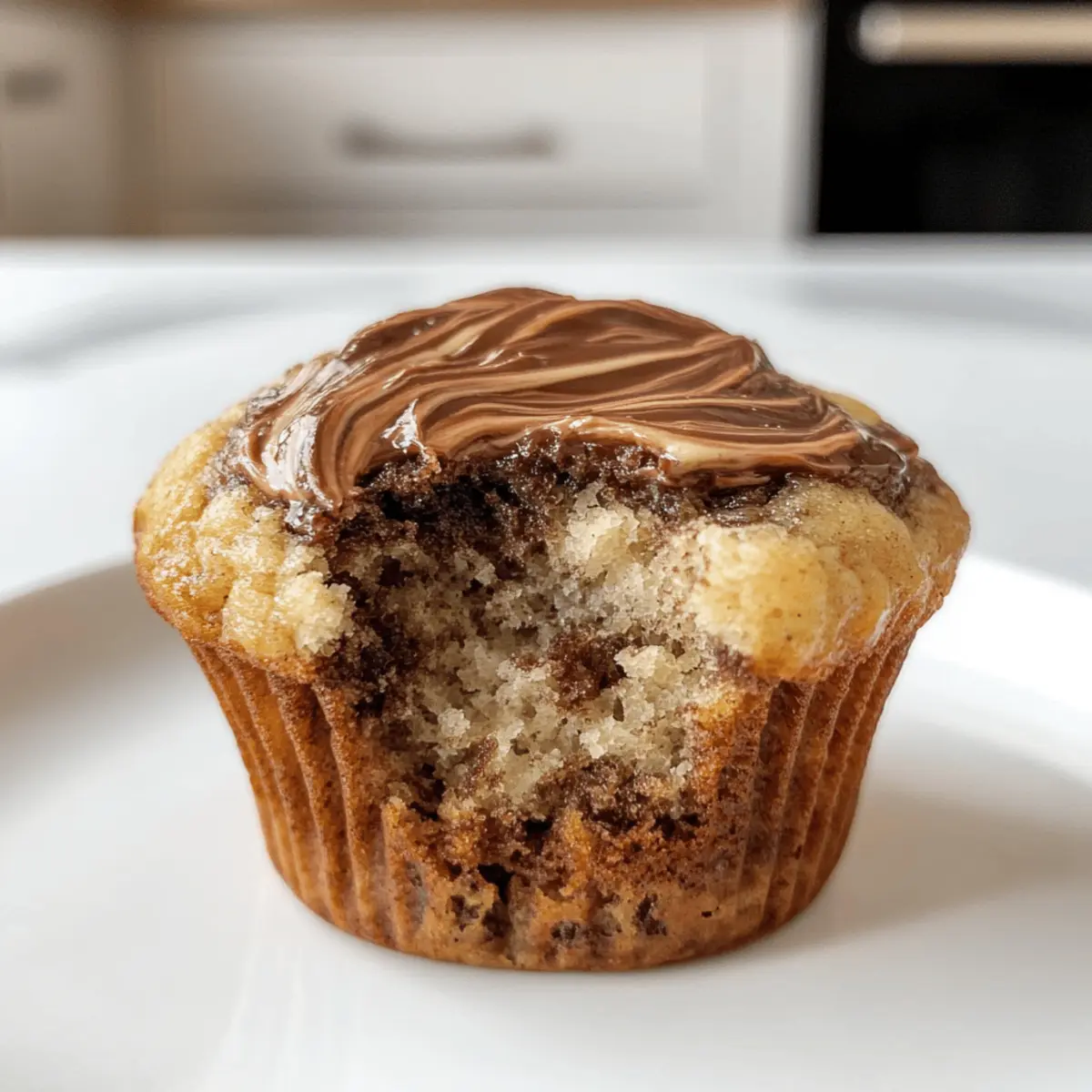 Nutella Bananen Muffins für Schokoladenliebhaber