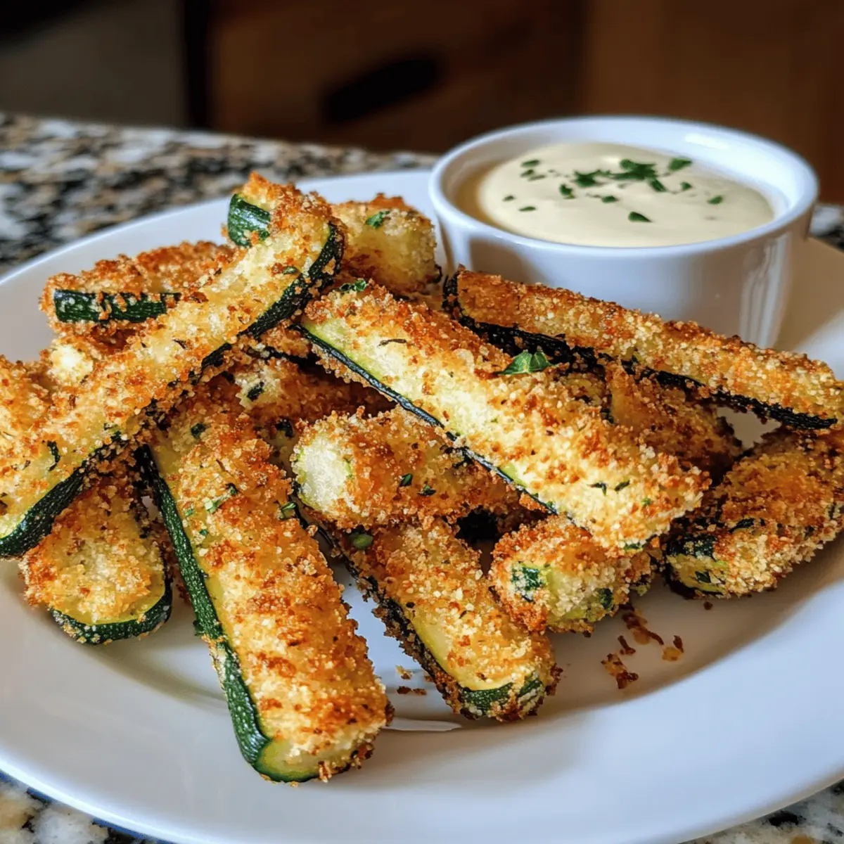 Crispy Zucchini Fries aus der Heißluftfritteuse