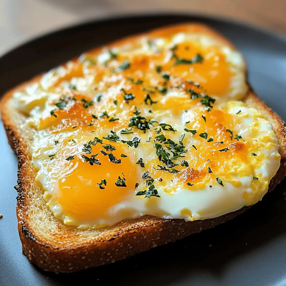 Käse-Ei-Toast für schnelles Frühstück