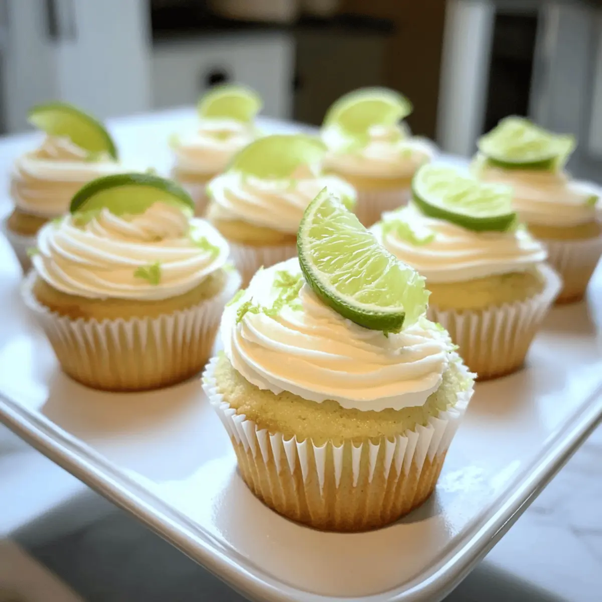 Kokosnuss Cupcakes mit Limetten-Frosting