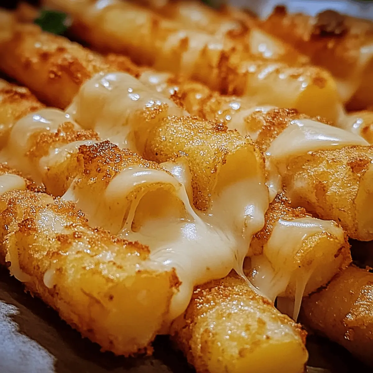 Crispy Ungarische Kartoffel-Käse-Sticks