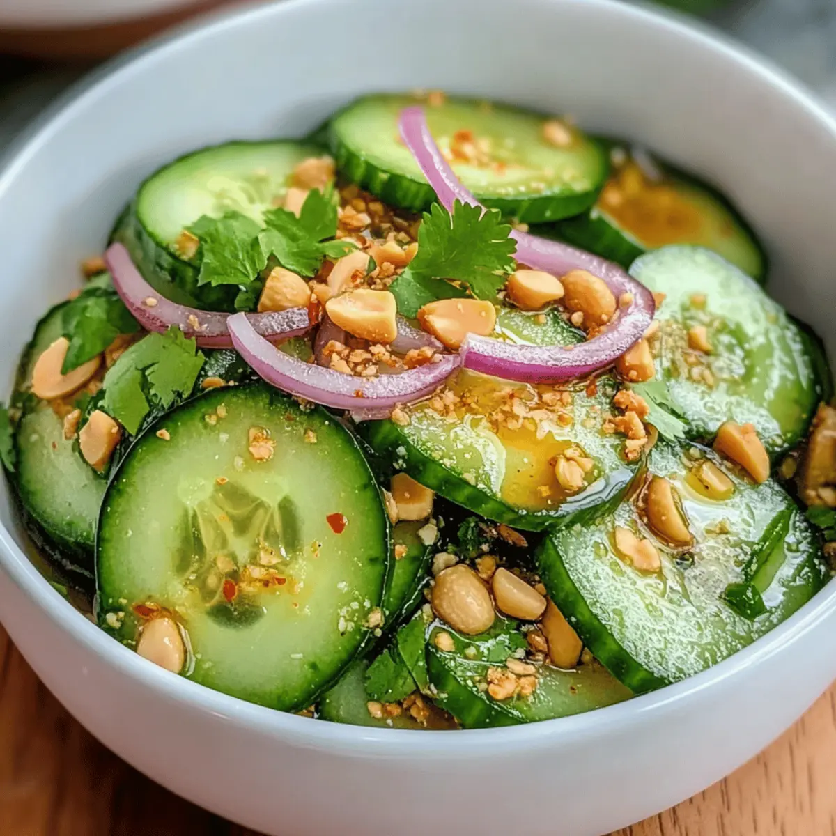 Erfrischender Thai Gurkensalat für heiße Tage