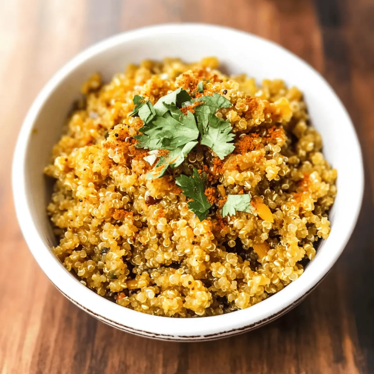 Der Ausgang: Schnelles Kokos-Curry-Quinoa Rezept