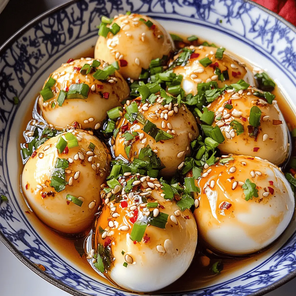 Soja-marinierte Eier für einen köstlichen Snack