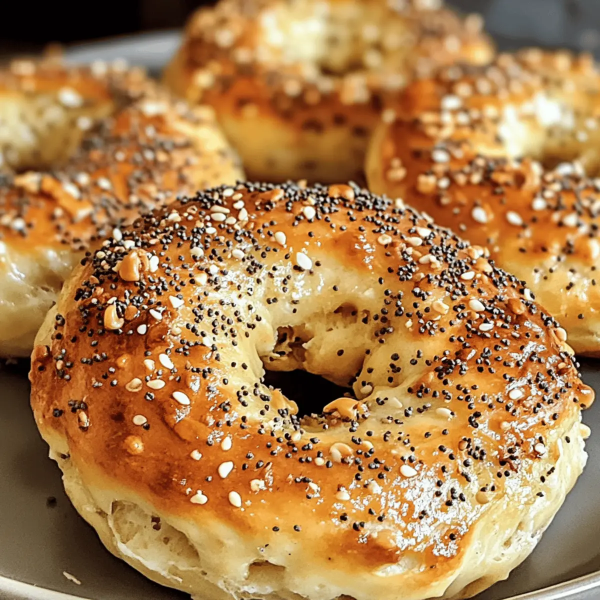 Hohe Protein Griechische Joghurt Bagels