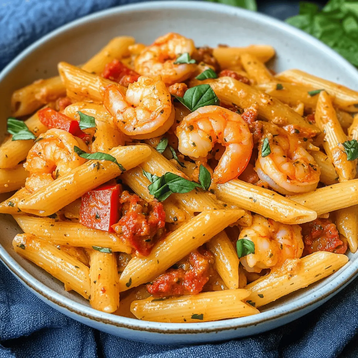Chorizo und Garnelen Pasta in 20 Minuten kochen
