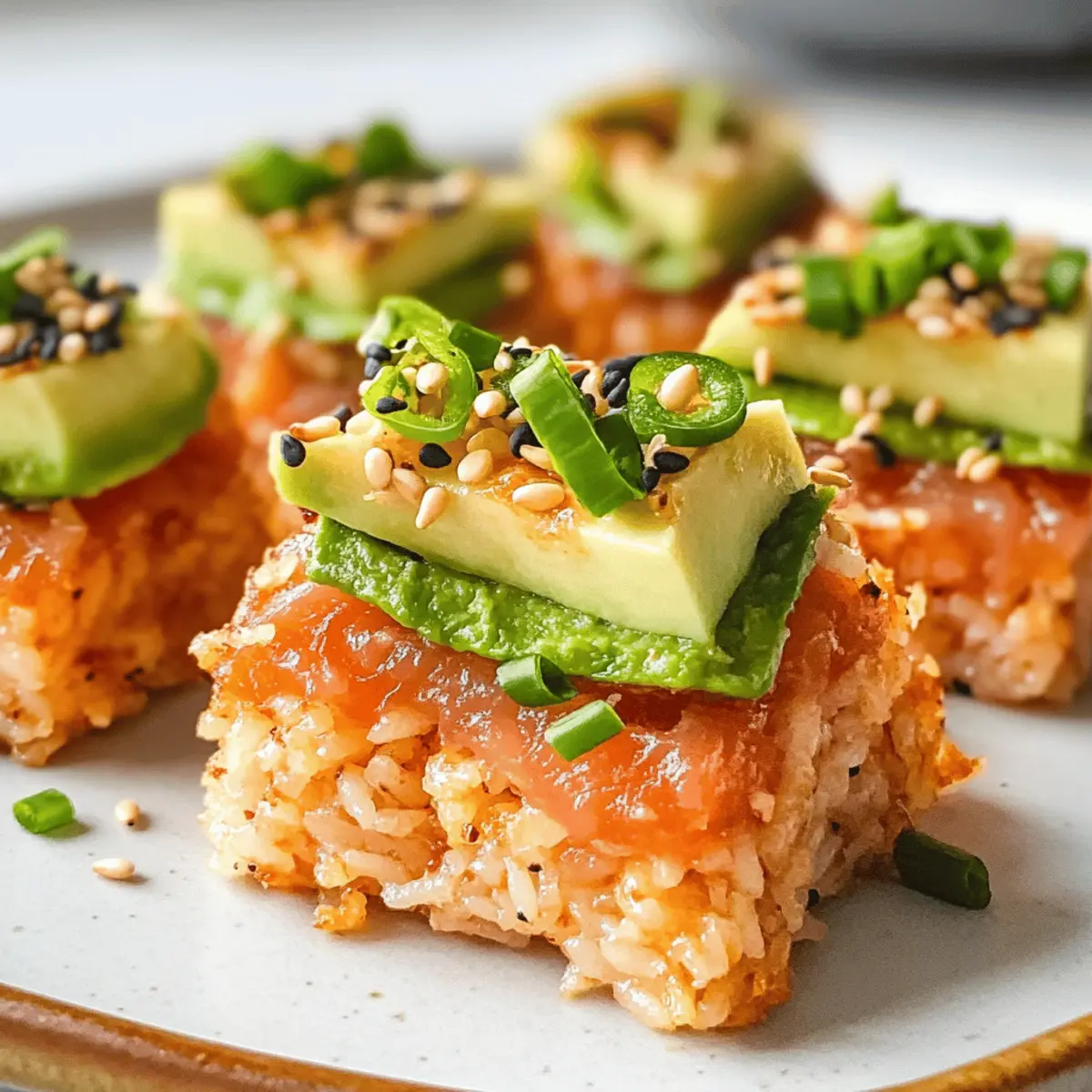 Würzige Thunfisch Crispy Reis nach Nobu Rezept