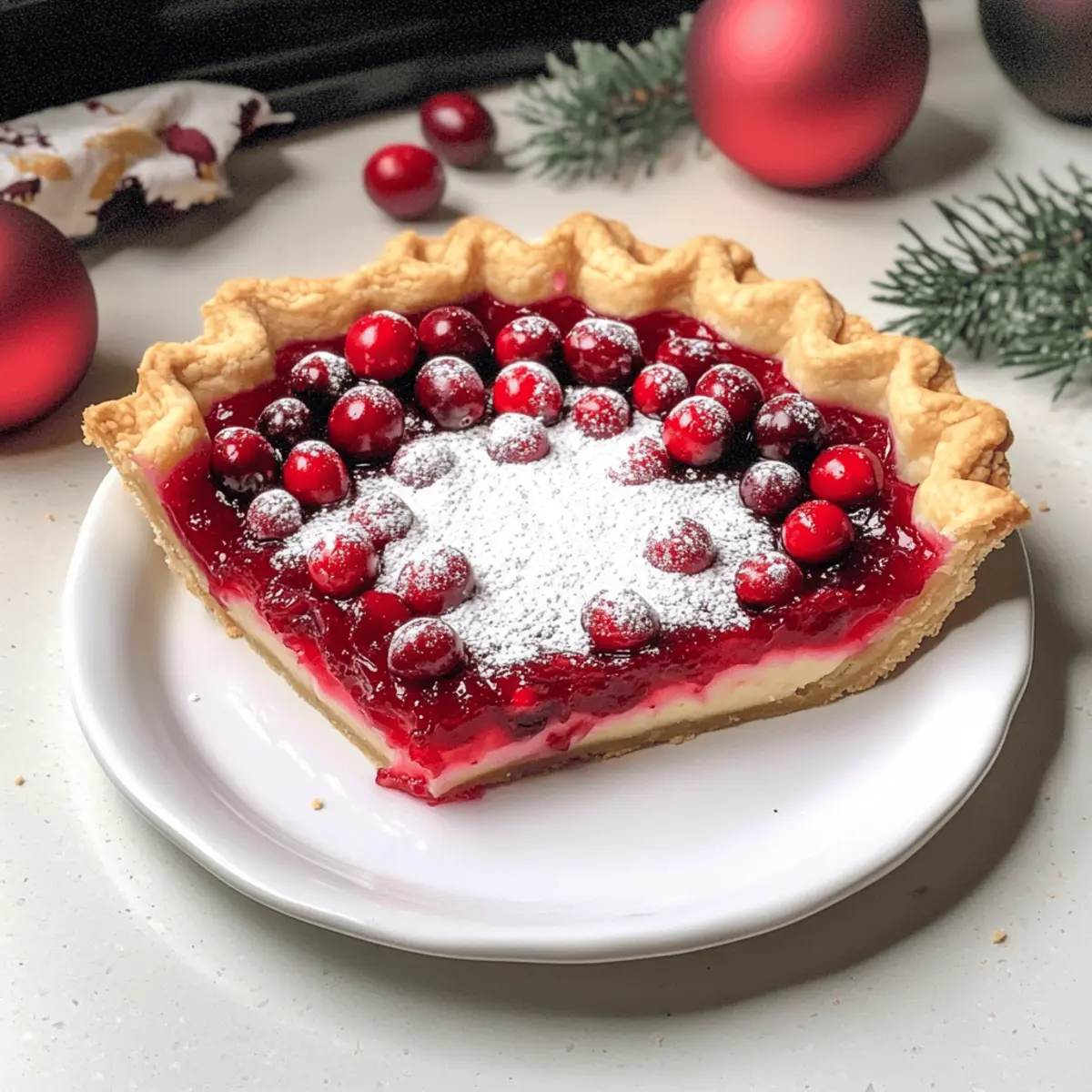 Cranberry-Custard-Torte für festliche Genussmomente