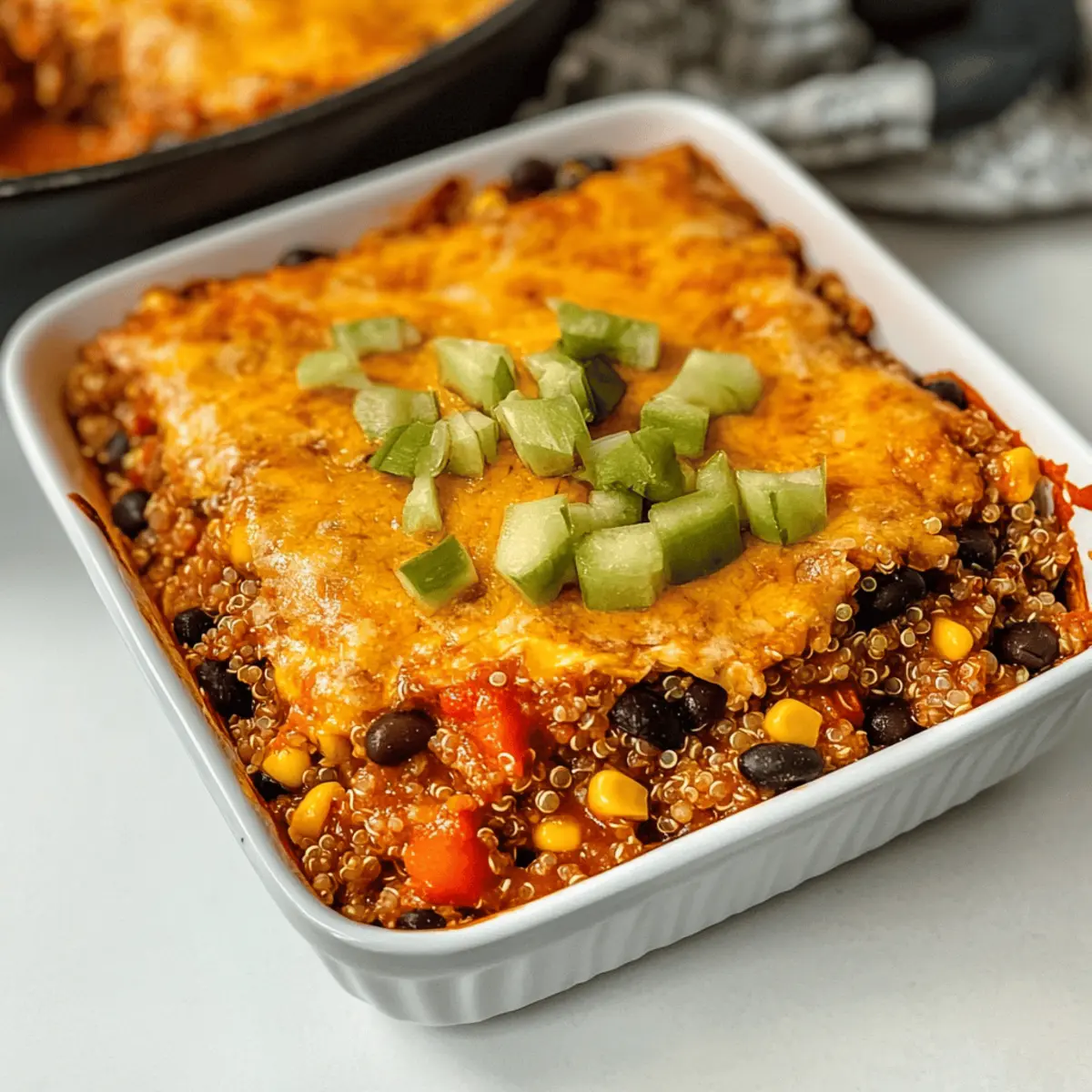 Schnelle Quinoa Enchilada Auflauf im Handumdrehen