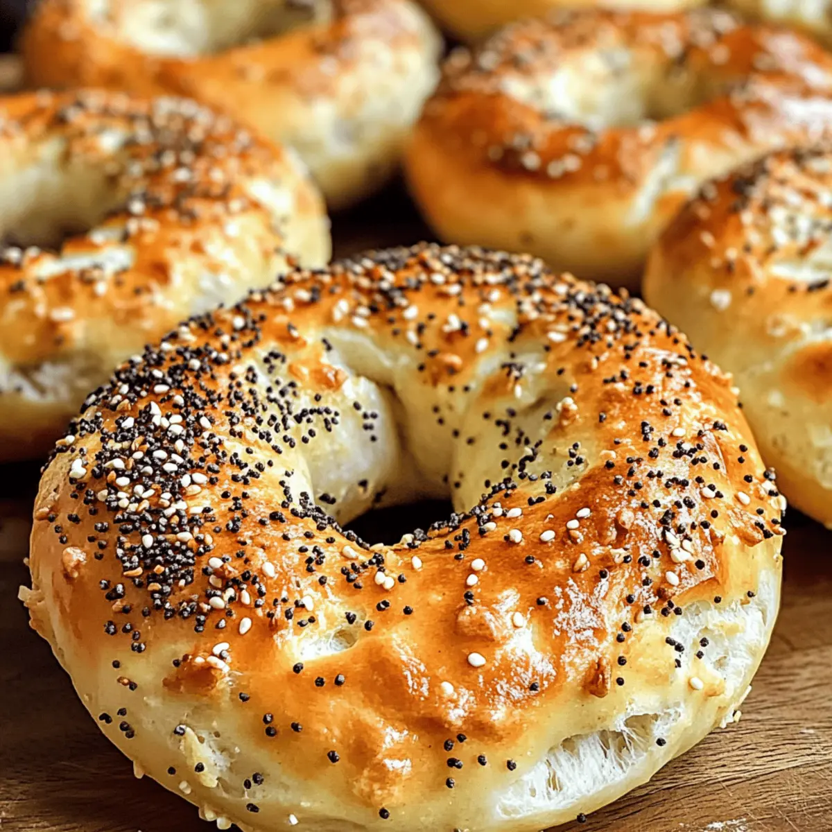Hohe-Protein Griechischer Joghurt Bagels