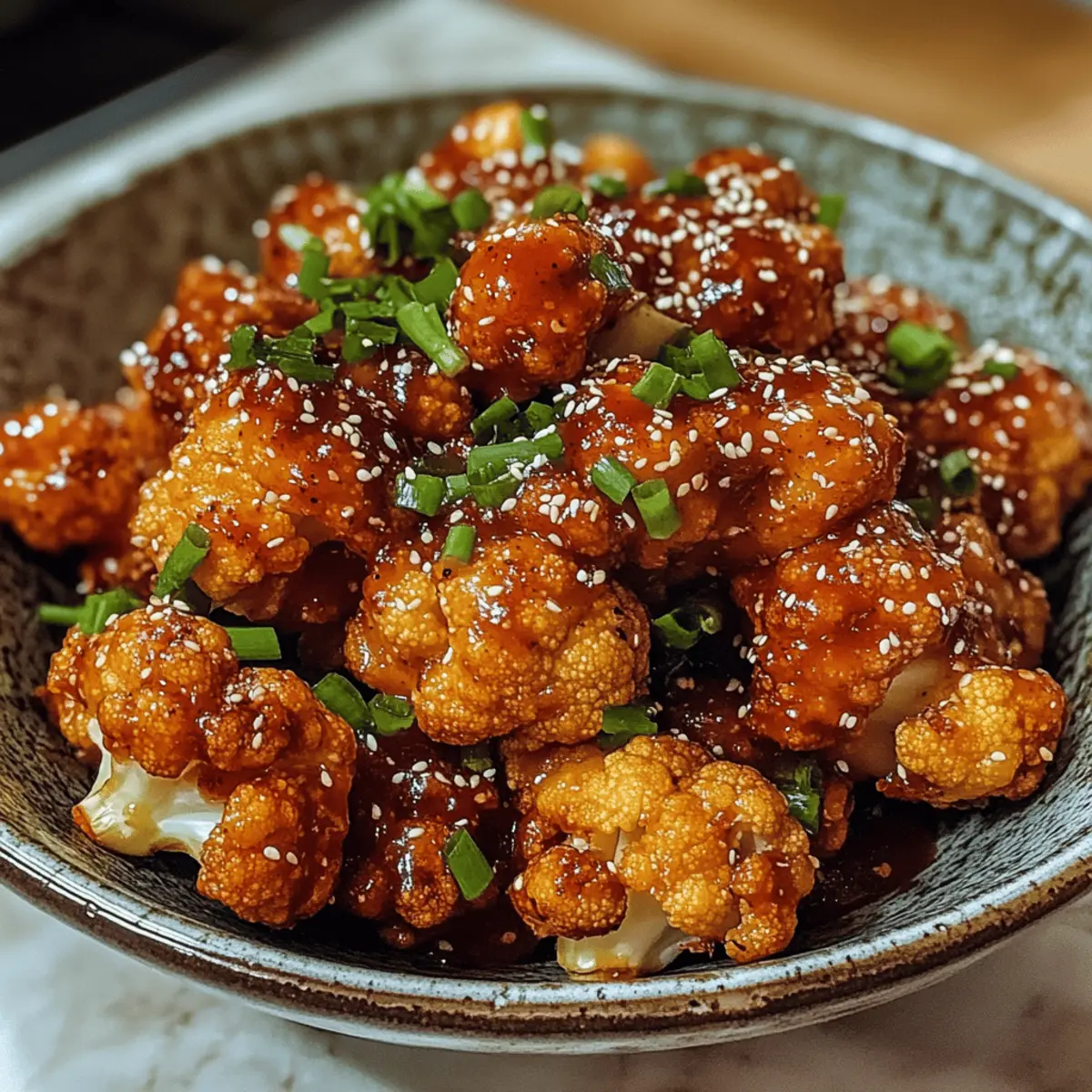 Koreanischer Gebackener Blumenkohl mit Gochujang
