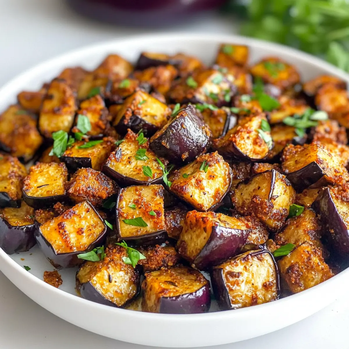 Krosse Luftfritteuse Aubergine für gesunde Snacks