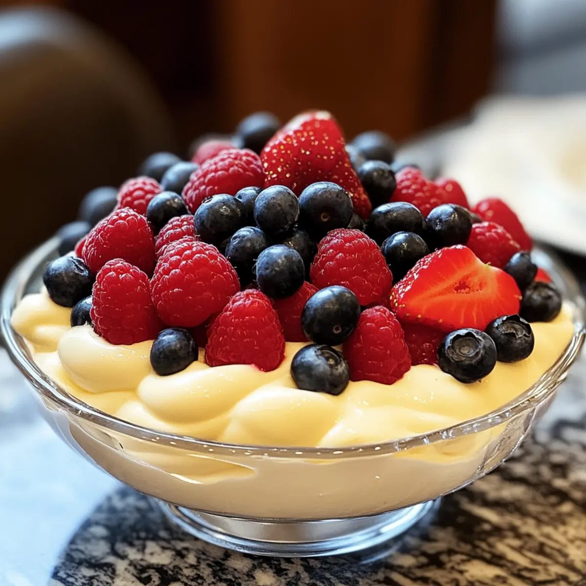 Bayerische Creme und Beeren für besondere Anlässe
