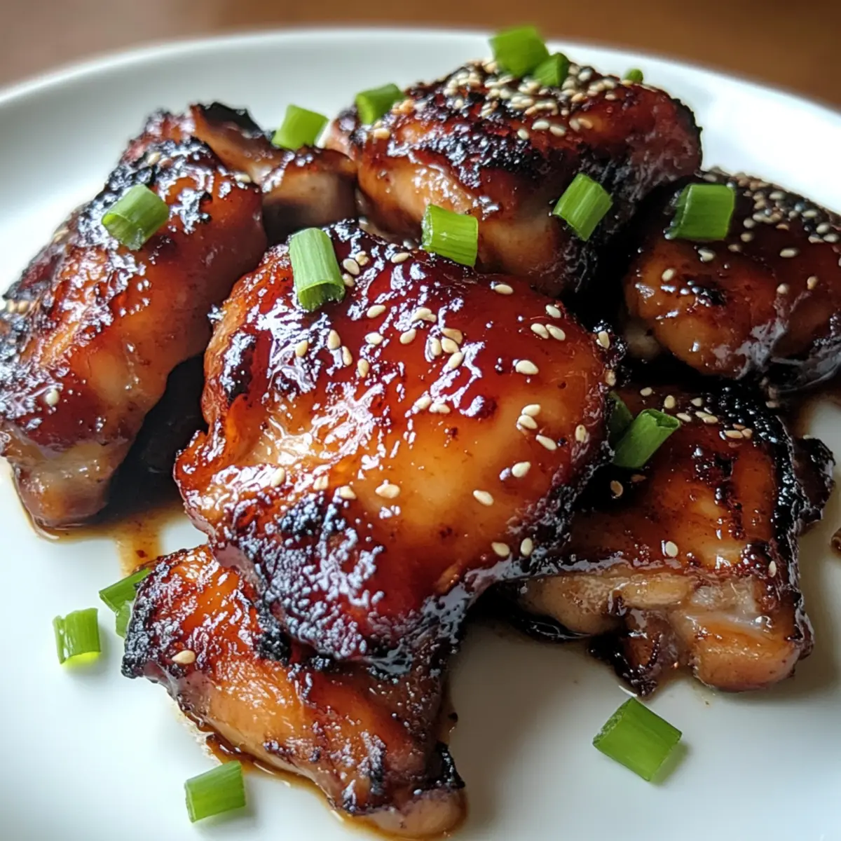 Saftiges Char Siu Hähnchen mit Kleberglasur