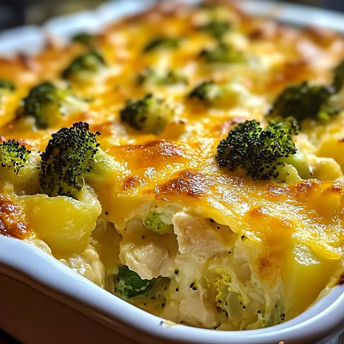 Hähnchen Kartoffel Brokkoli Auflauf für die Familie