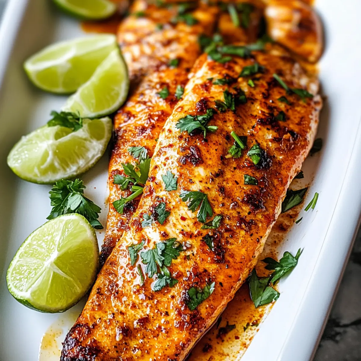 Chili Limetten Gebackener Forelle für jeden Tag