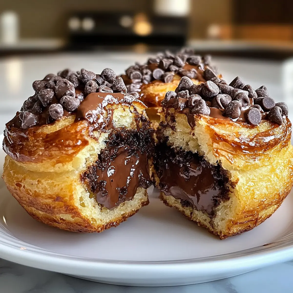 Schokoladenstückchen-Cruffins: Fluffige Gaumenfreude