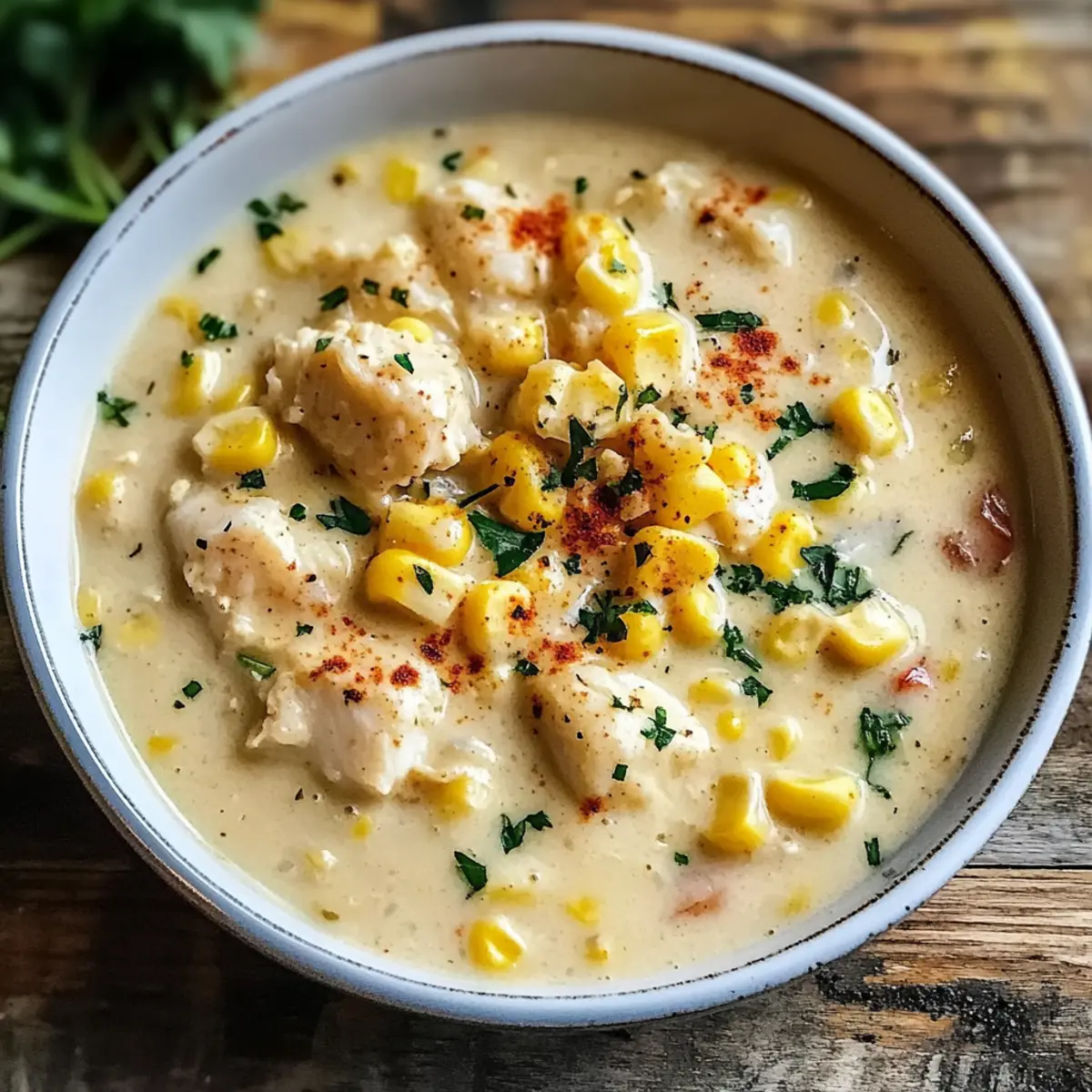 Krabben- und Maiscremesuppe für perfekte Gemütlichkeit