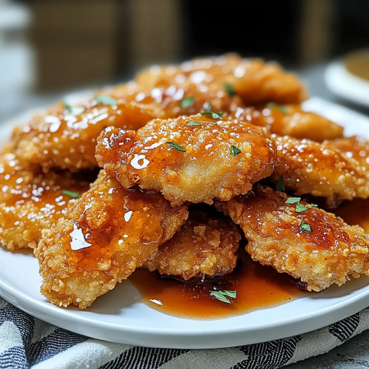 Knuspriges Gebackenes Heißhonig-Hühnchen für zuhause