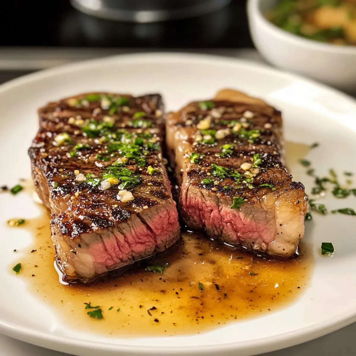 Knoblauchbutter-Sirloin-Steak in 30 Minuten genießen
