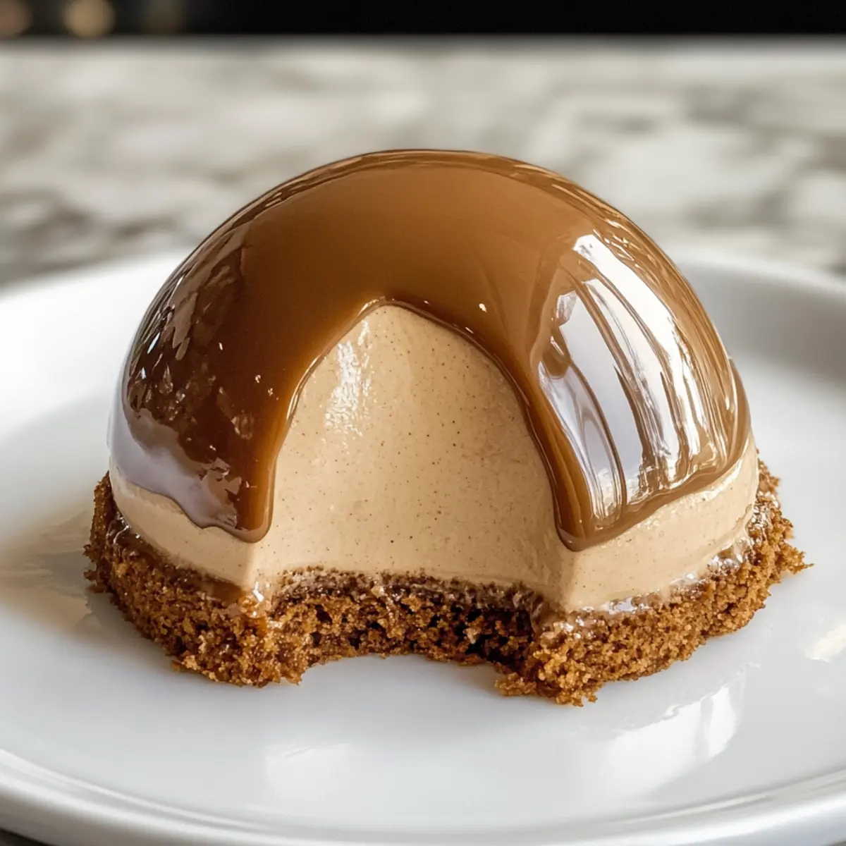 Lebkuchenlatte-Mousse-Dome für festliche Genüsse