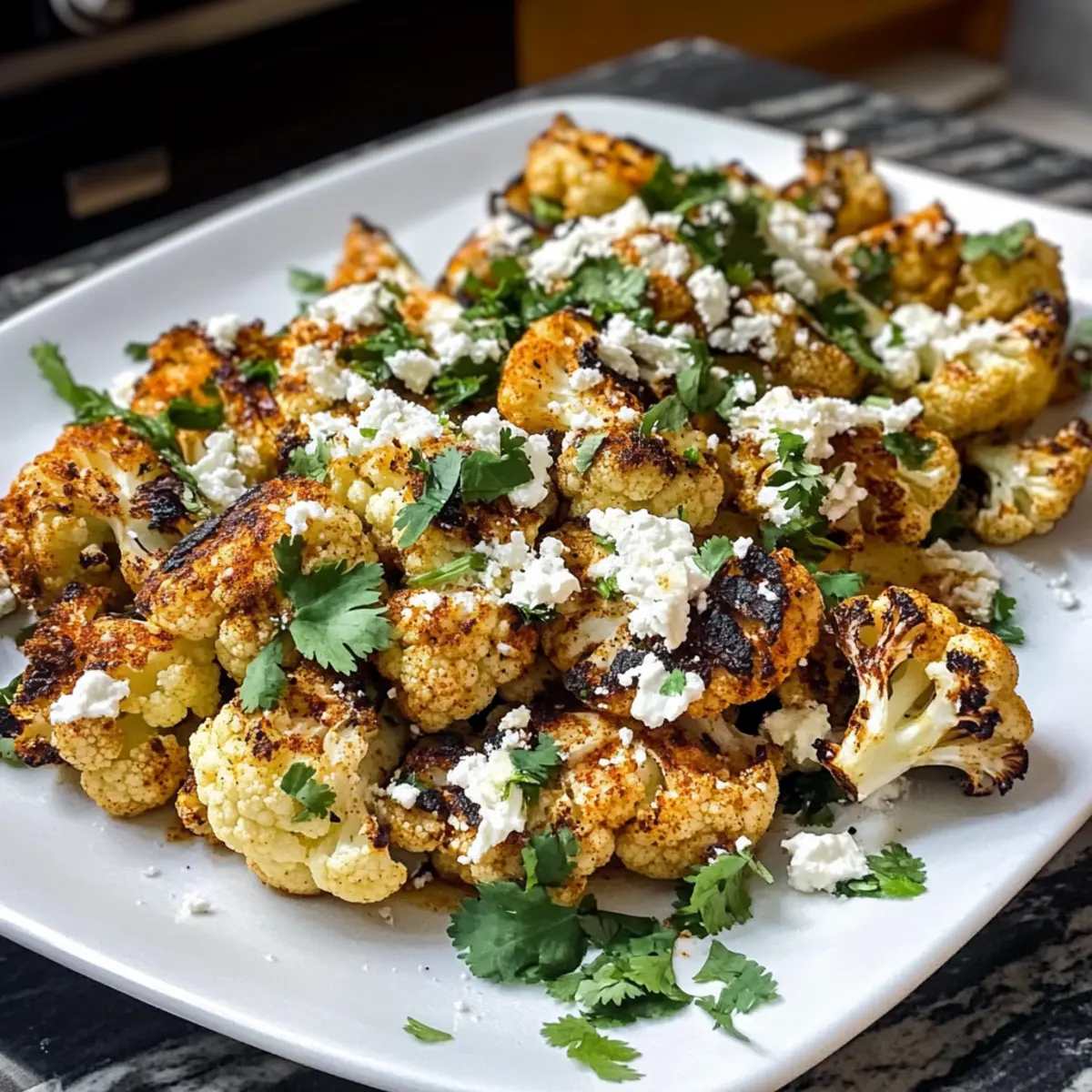 Gegrillter Blumenkohl im mexikanischen Stil