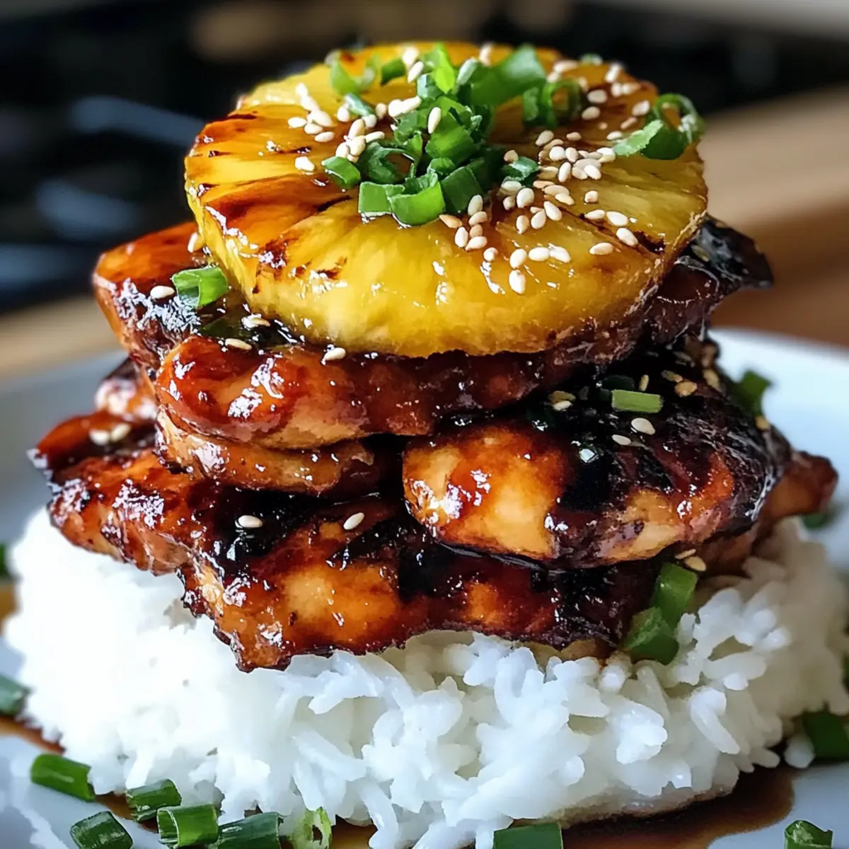 Huli Huli Hühnchen Stapel für Grillabende