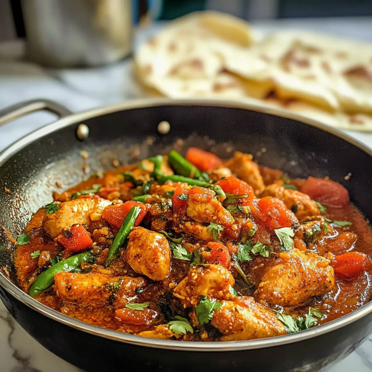 Kadai-Hühnchen: Würzige indische Köstlichkeit