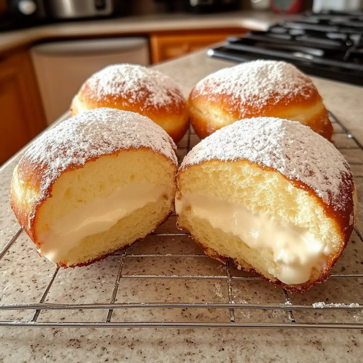 Milchcreme-Donut: Leicht und fluffig genießen