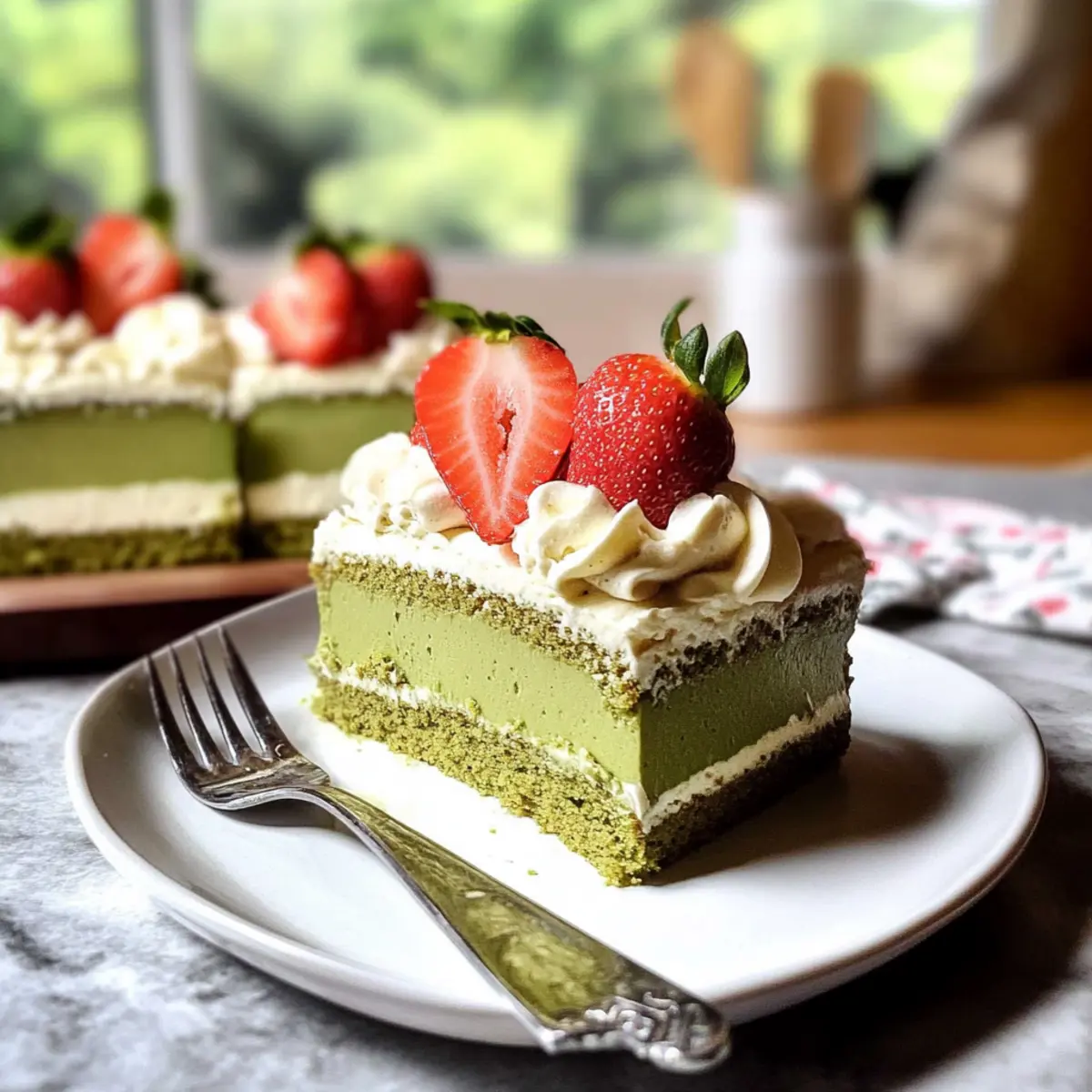 Leichter Matcha Tres Leches Kuchen für Genießer