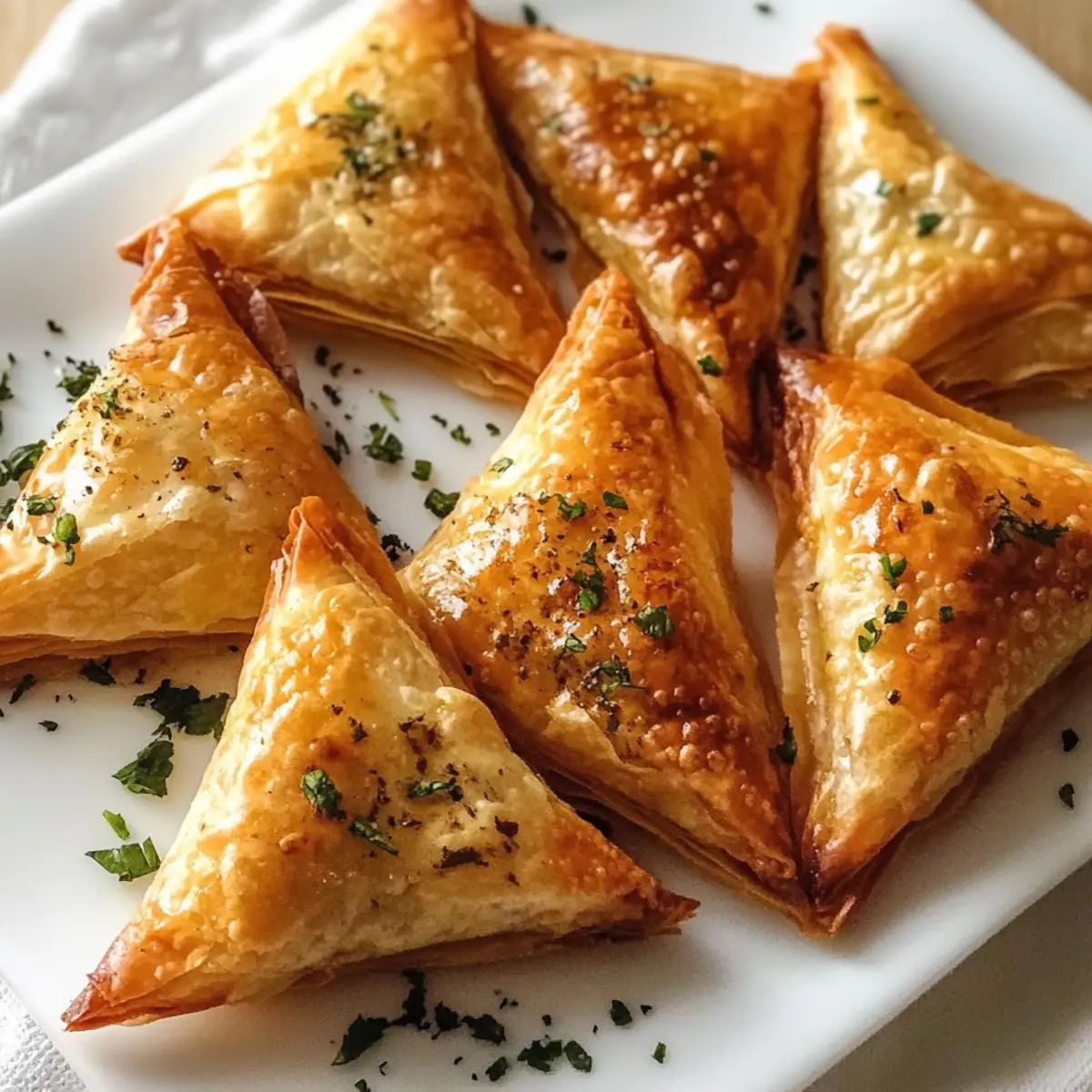 Marokkanische gewürzte Hähnchen-Briouats selbst gemacht