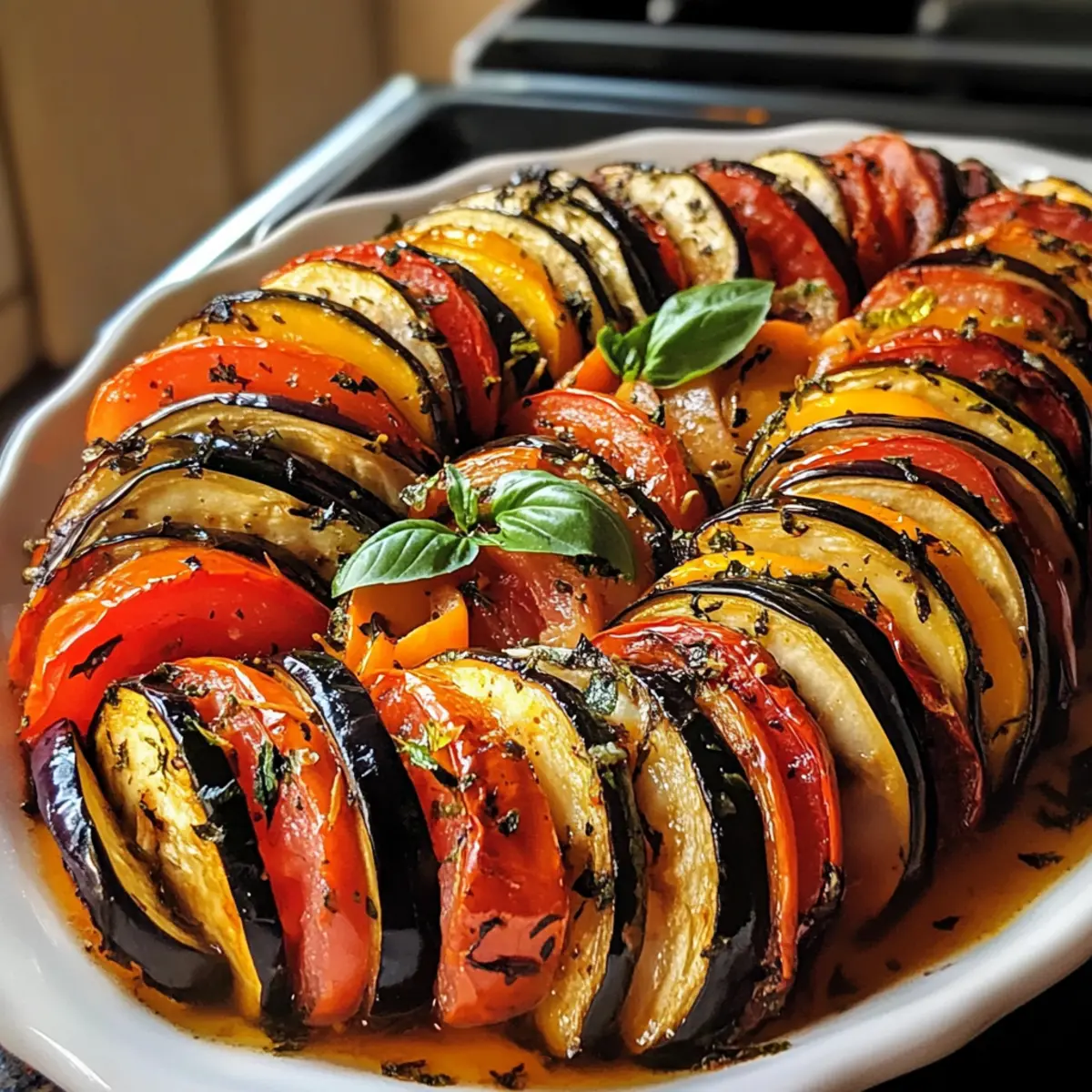 Ofen-geröstetes Ratatouille für frisches Gemüse