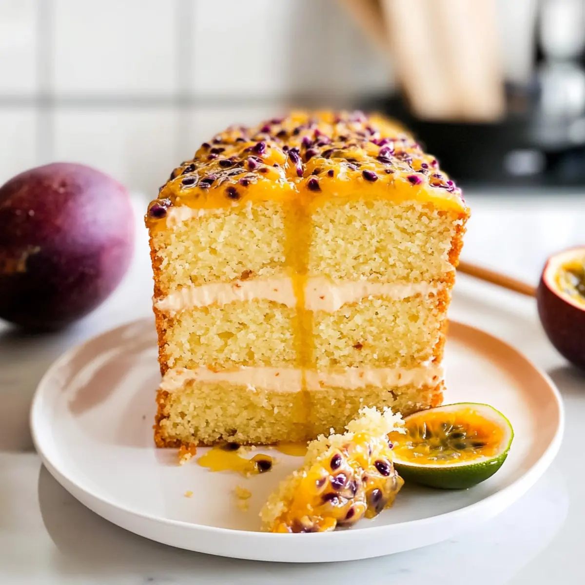 Saftiger Passionsfruchtkuchen für jede Feier