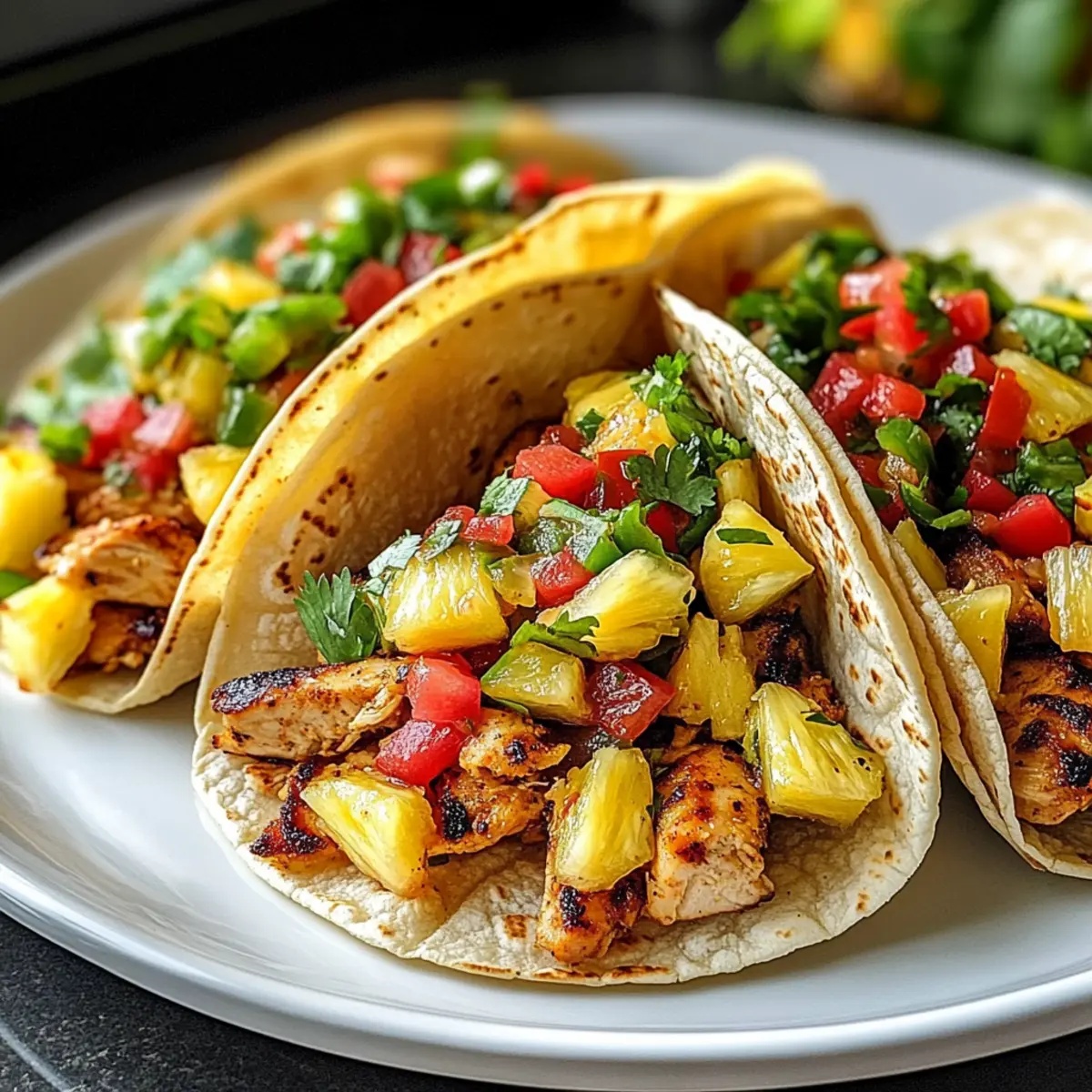 Ananas-Hühnchen-Tacos: Tropischer Genuss für Zuhause