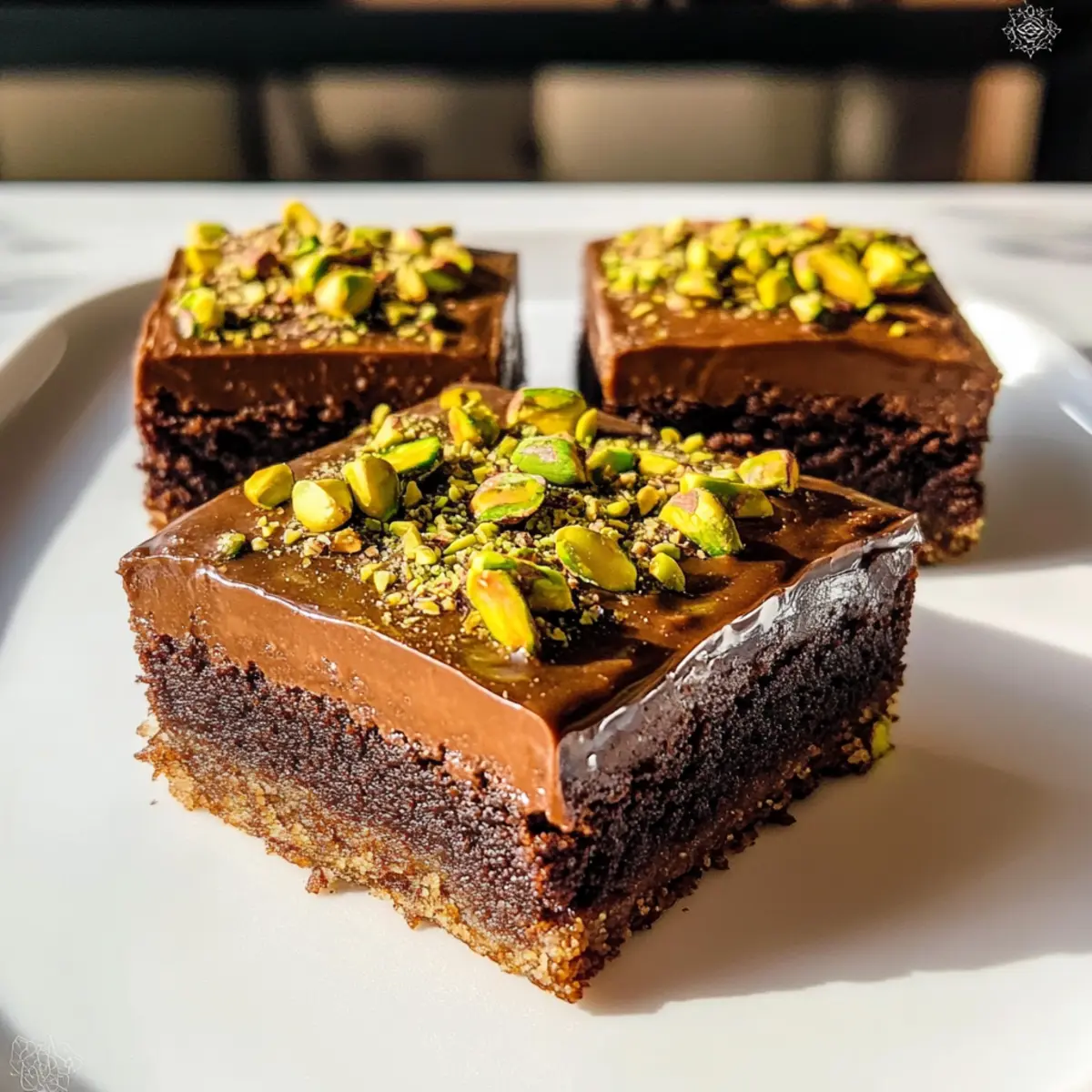 Pistazien-Kunafa-Brownies für süße Genussmomente