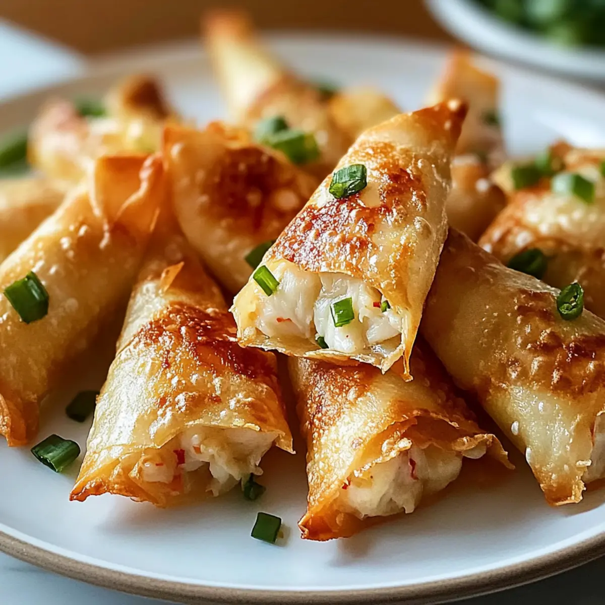 Reispapier Krabben Rangoons für den perfekten Snack