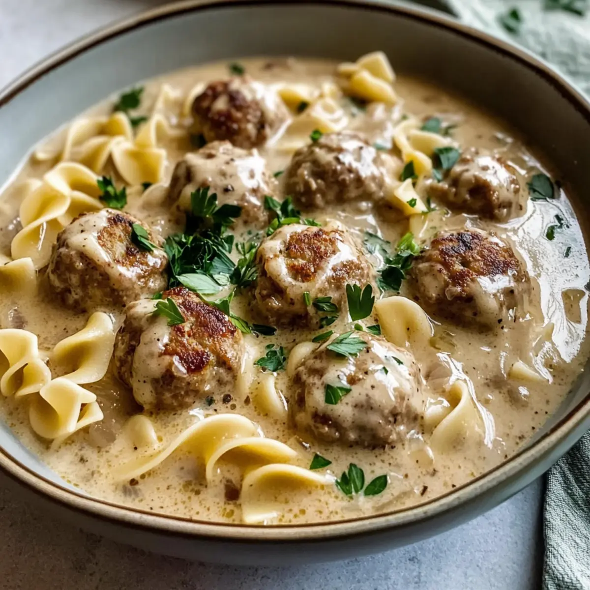 Schwedische Fleischbällchen Suppe für kalte Tage