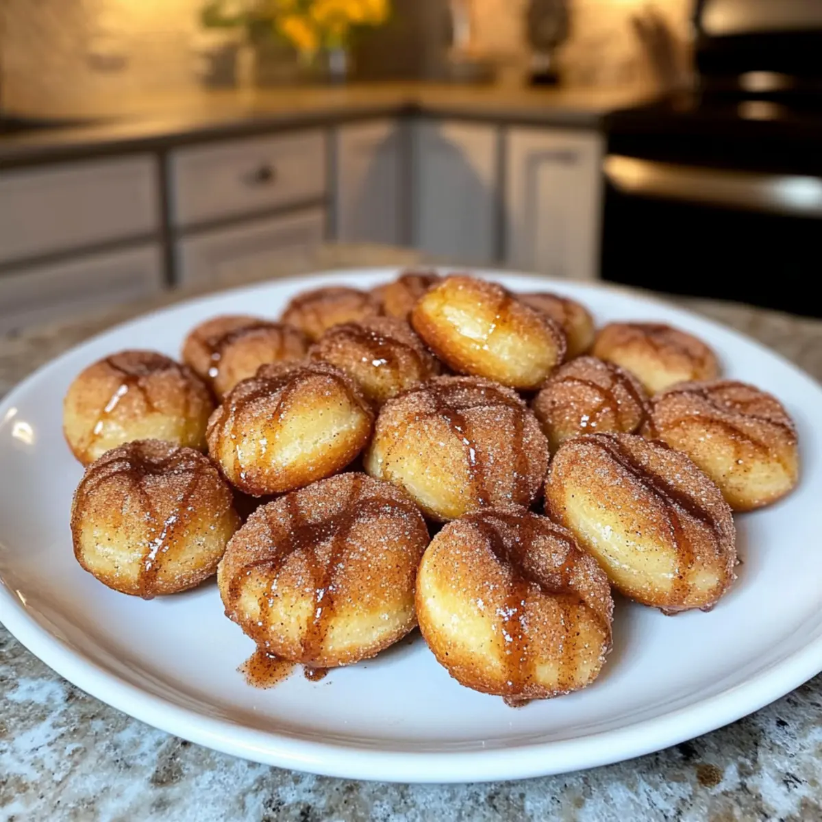 2-Zutaten Luftfritteuse Donut Bissen zum Verlieben