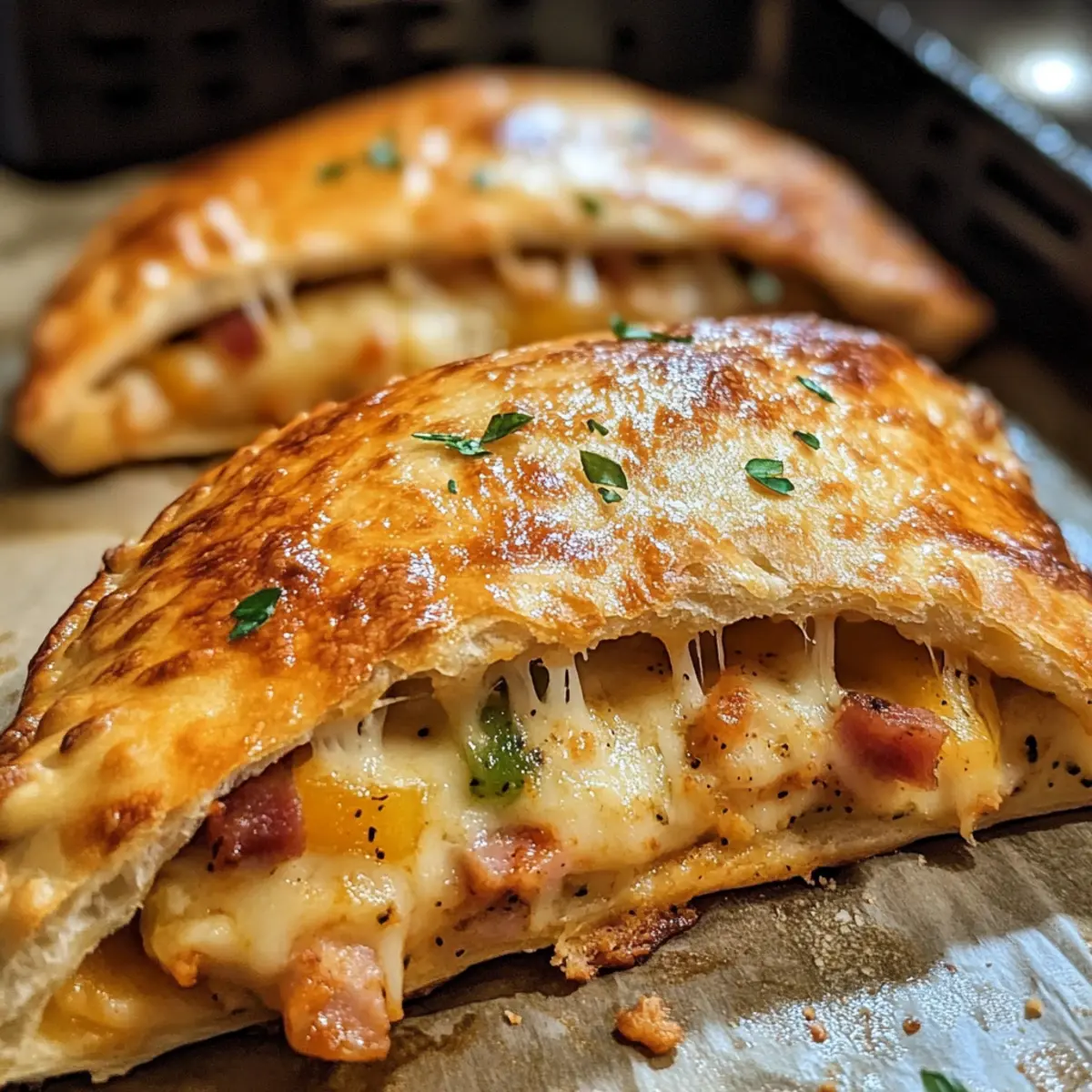 Luftfritteuse Calzone: Knusprige Genuss-Pakete
