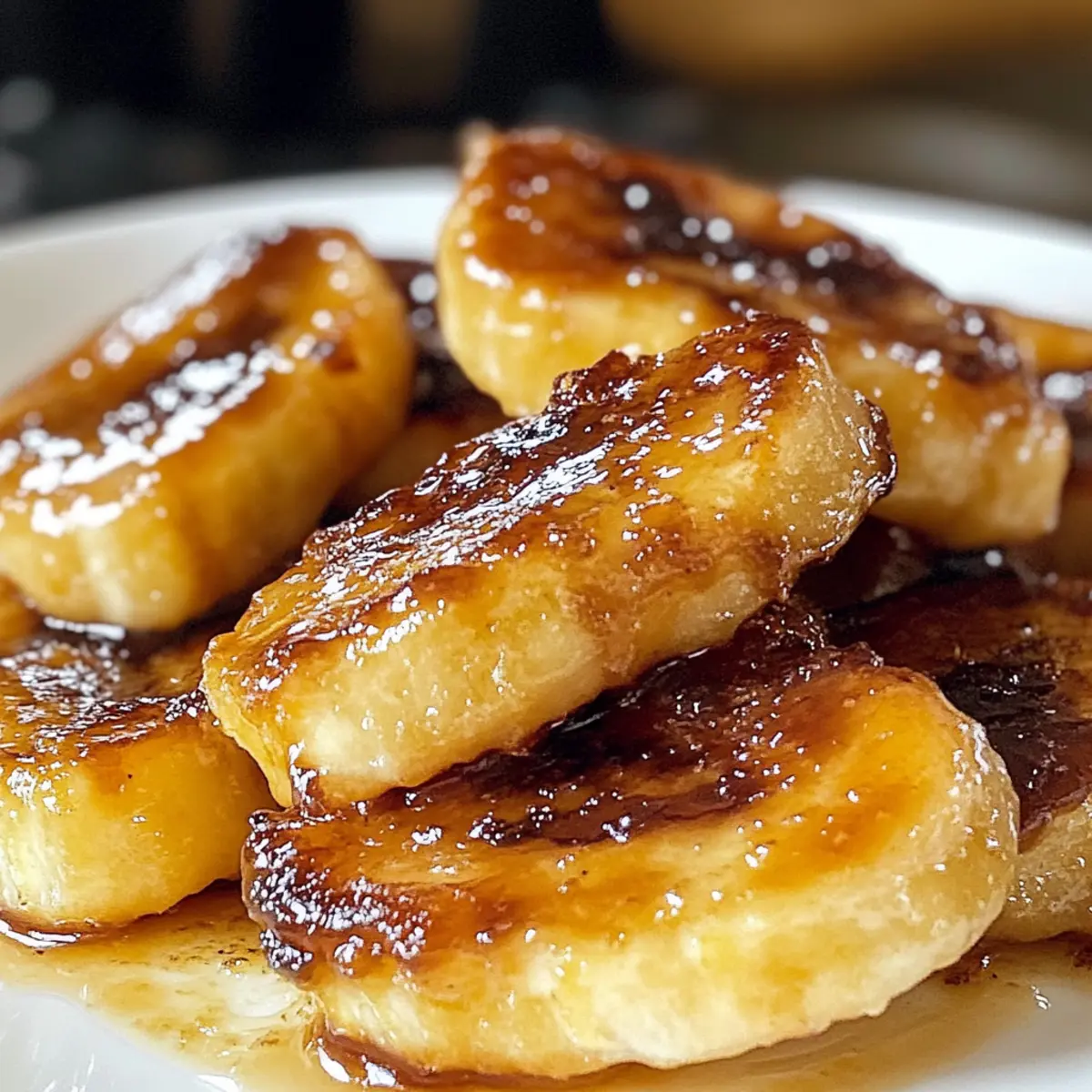 Luftfritteuse karamellisierte Bananen ganz einfach