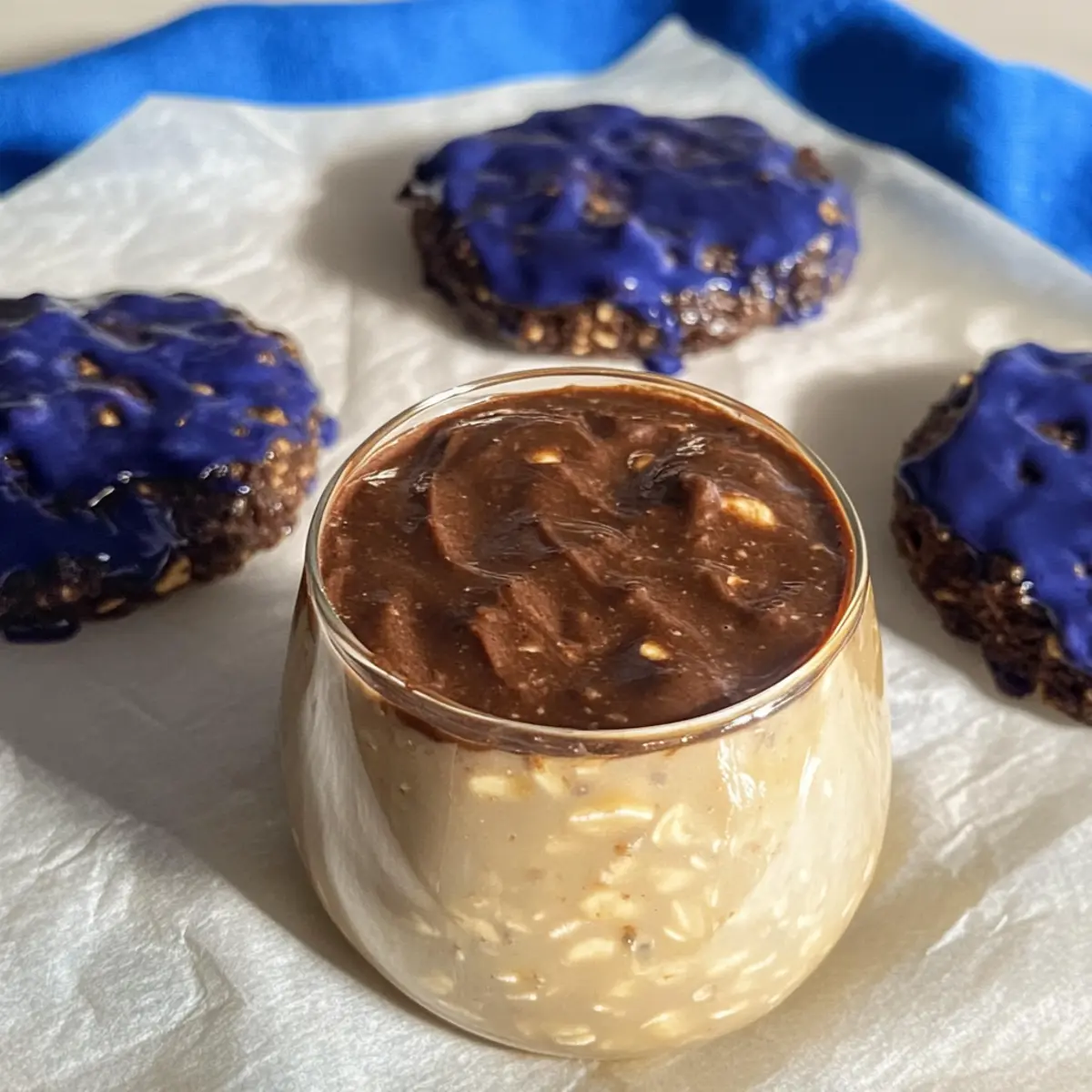 Schmetterlingsblüten-Eistee mit kaltem Schaum genießen