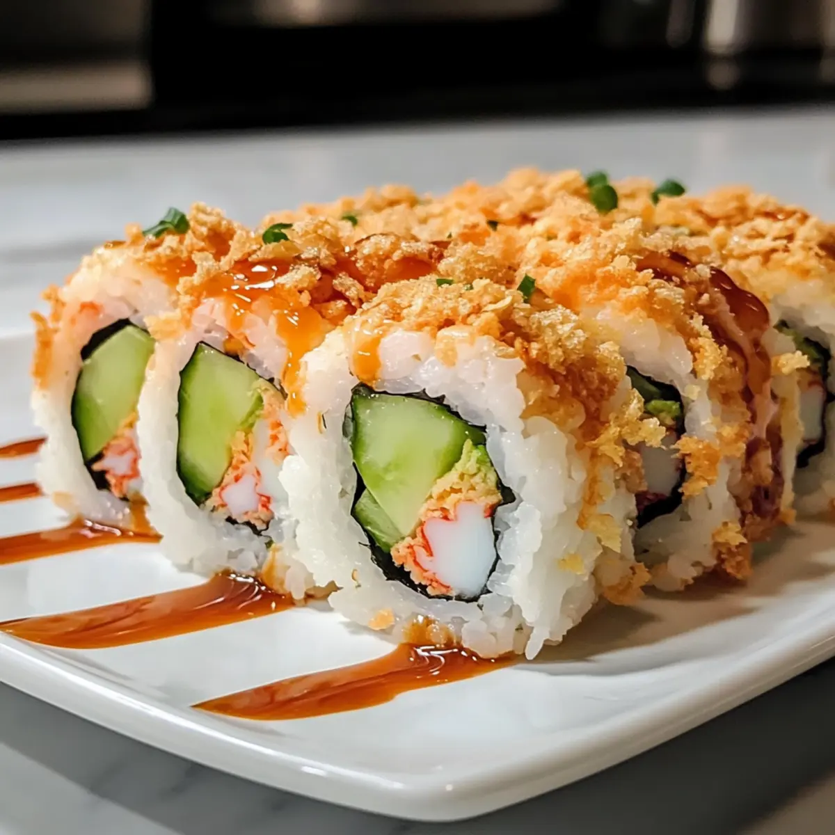 California Crunch Roll Sushi – Frischer Genuss für Zuhause