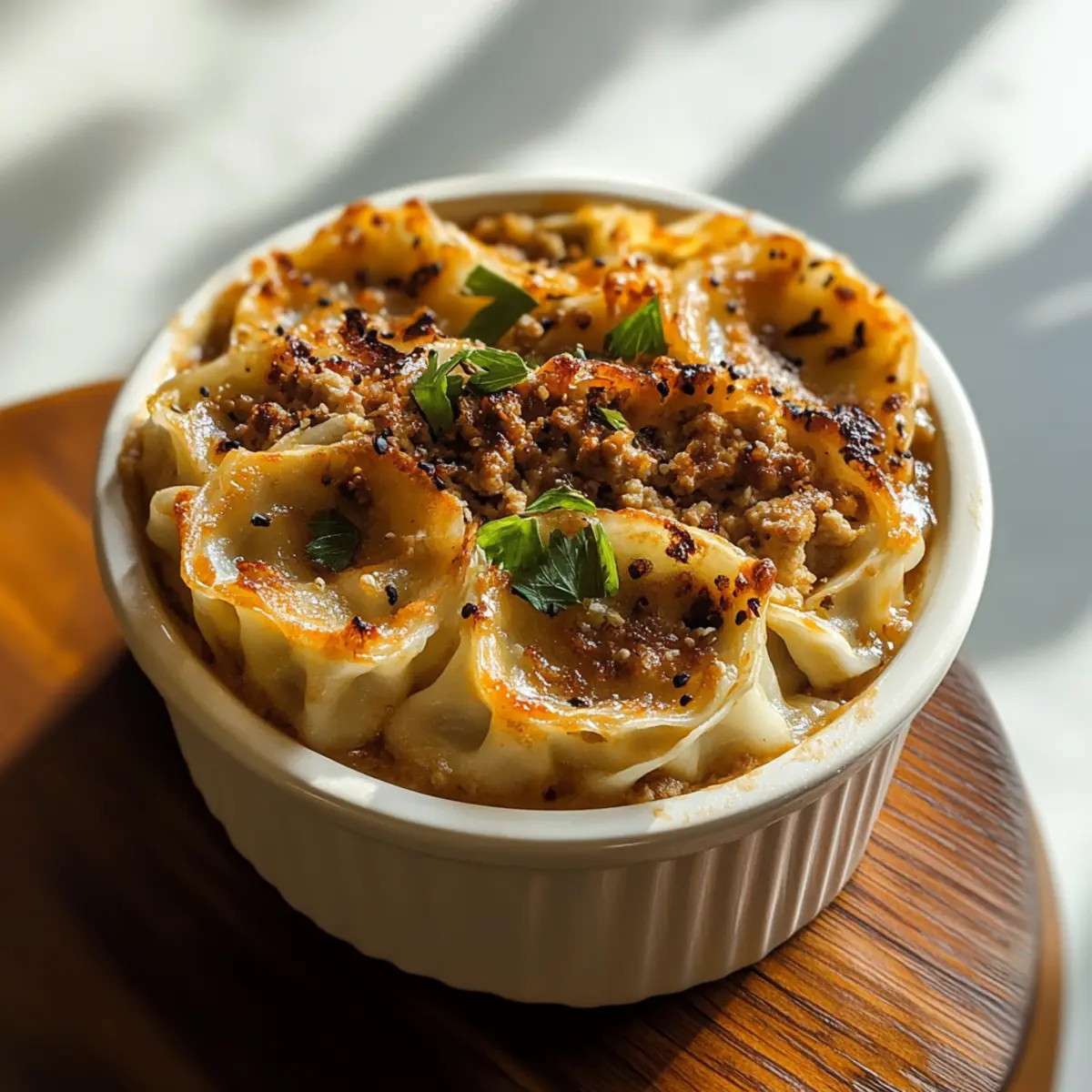 Teigtaschen-Lasagne für ein schnelles Abendessen