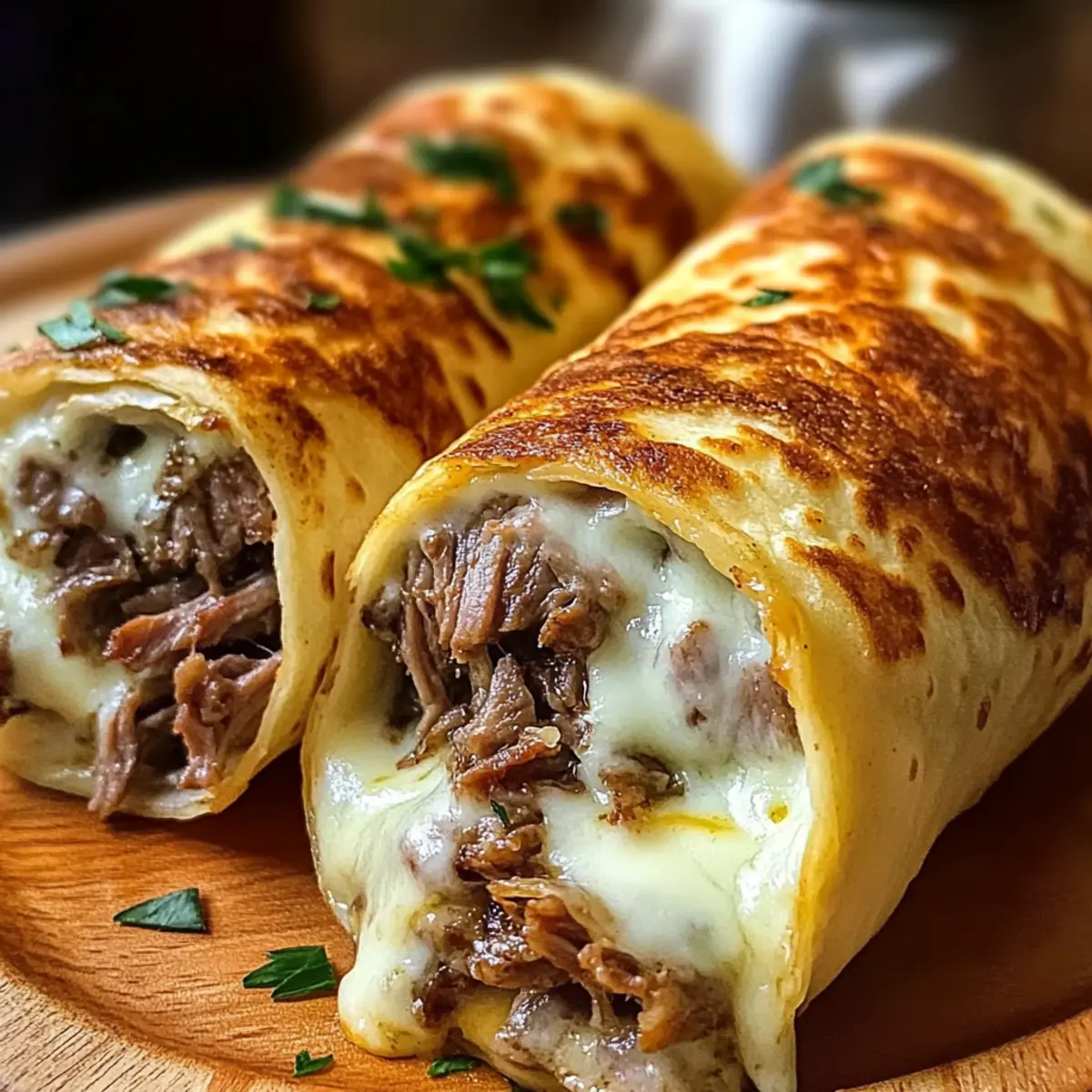 Französische Dip Tortilla Rollen für schnellen Genuss