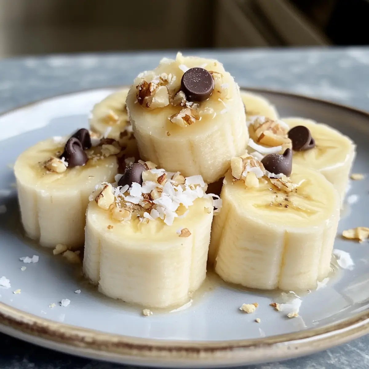 Gefrorene Bananenjoghurtbissen: Gesunder Snack für jeden Tag