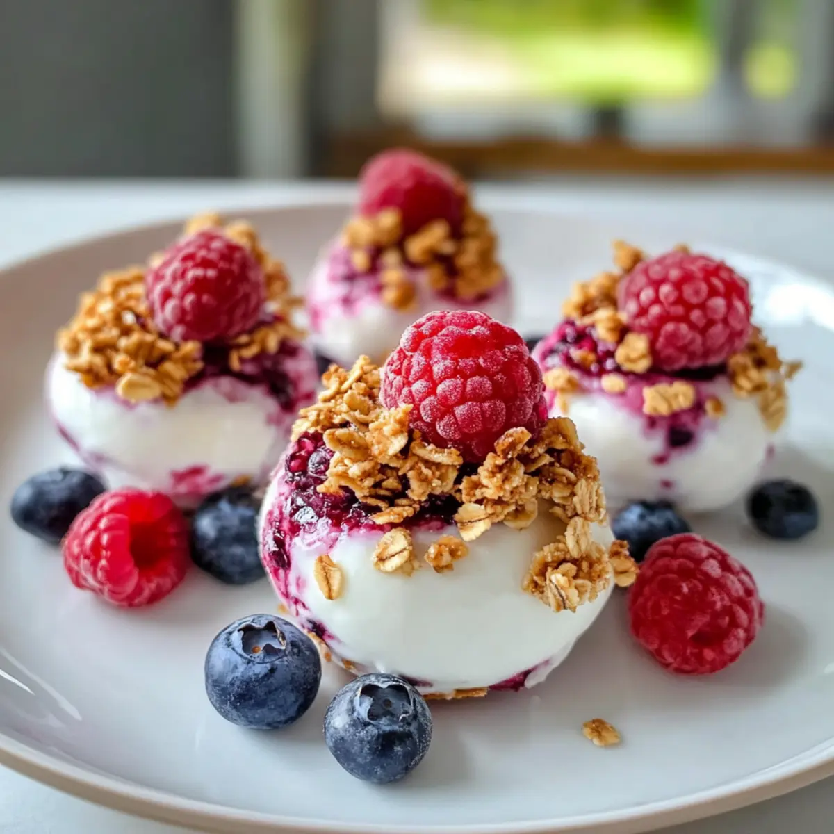 Gefrorene griechische Joghurtbissen: Einfach lecker!