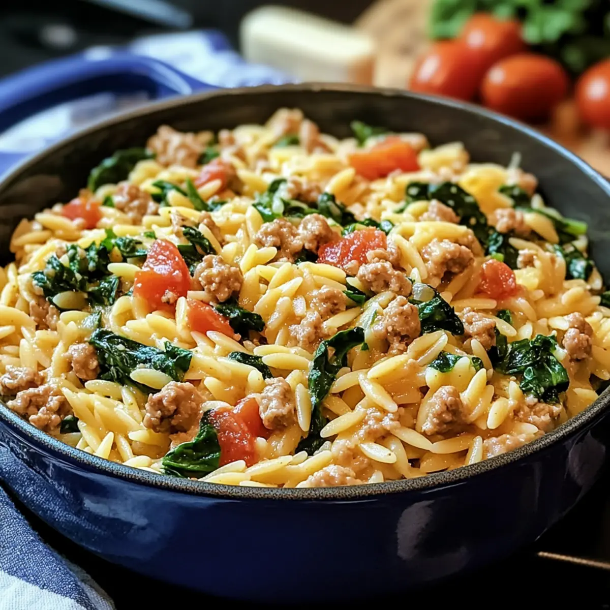 Gemüse-Truthahn-Orzo: Schnelles Familienessen