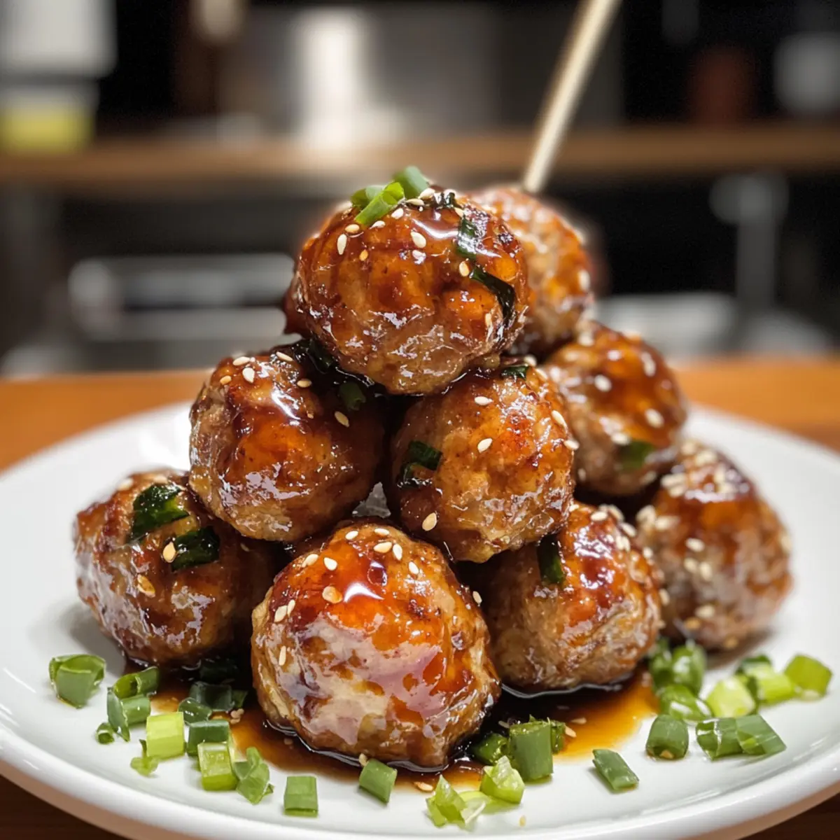 Saftige Tsukune: Japanische Grill-Hähnchenbällchen