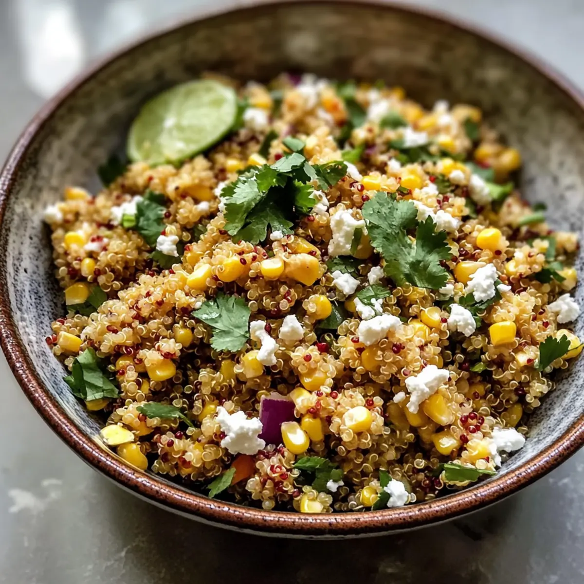Mexikanischer Straßenmais Quinoa Salat für Einsteiger