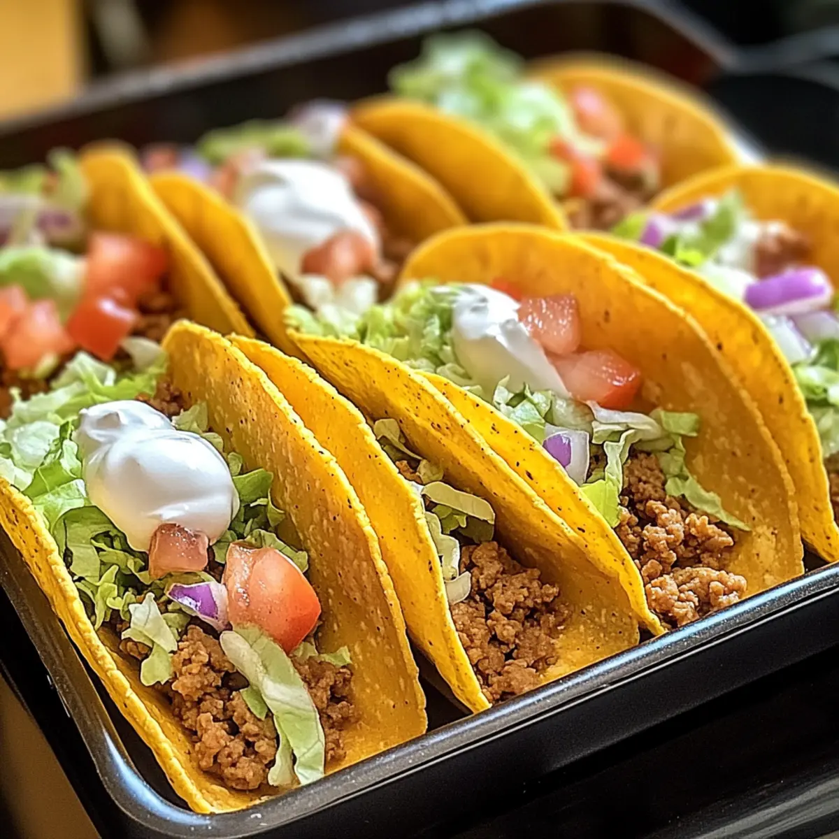 Ofen-gebackene käsige Tacos für die ganze Familie